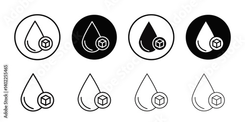 blood glucose icon Flat art illustration in outline