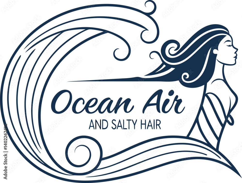 Fototapeta premium Ocean Air and Salty: A Coastal Vibe for Your Home,