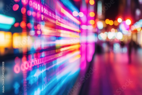 Wallpaper Mural A Colorful Symphony of Lights Abstract Cityscape Bursting with Vibrant Energy Torontodigital.ca