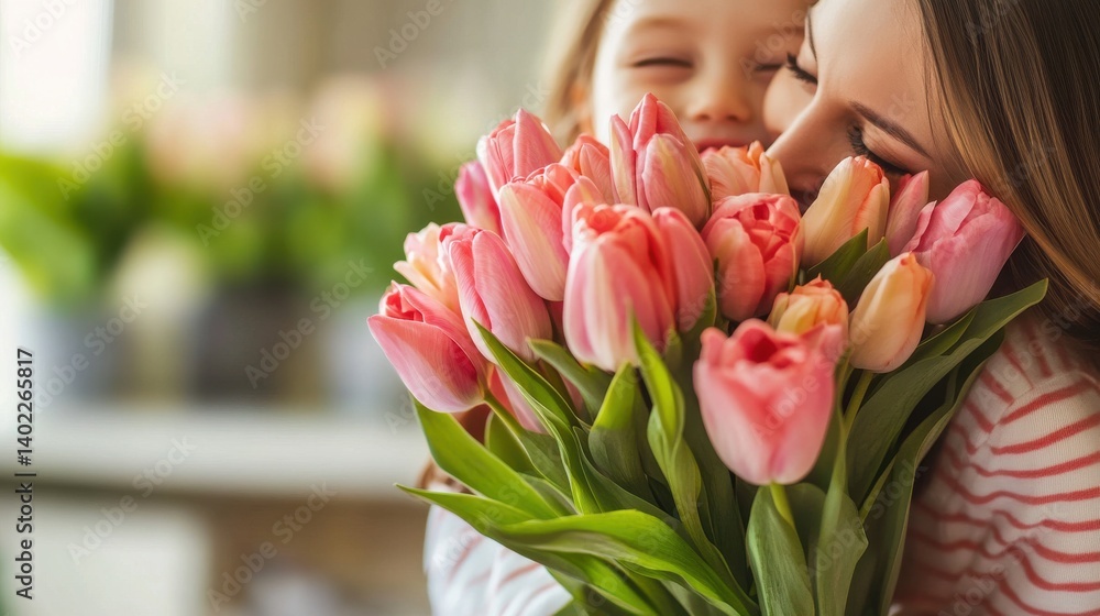 A heartwarming illustration captures the essence of Mother's Day. A heartwarming illustration captures the essence of Mother's Day.