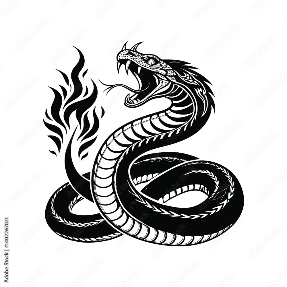 Fototapeta premium black dragon vector