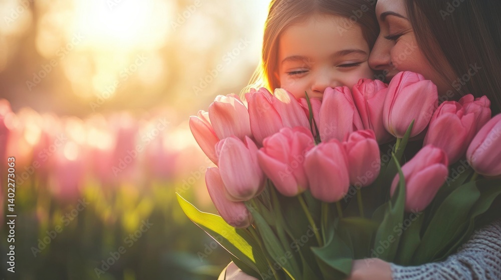 A heartwarming illustration captures the essence of Mother's Day. A heartwarming illustration captures the essence of Mother's Day.