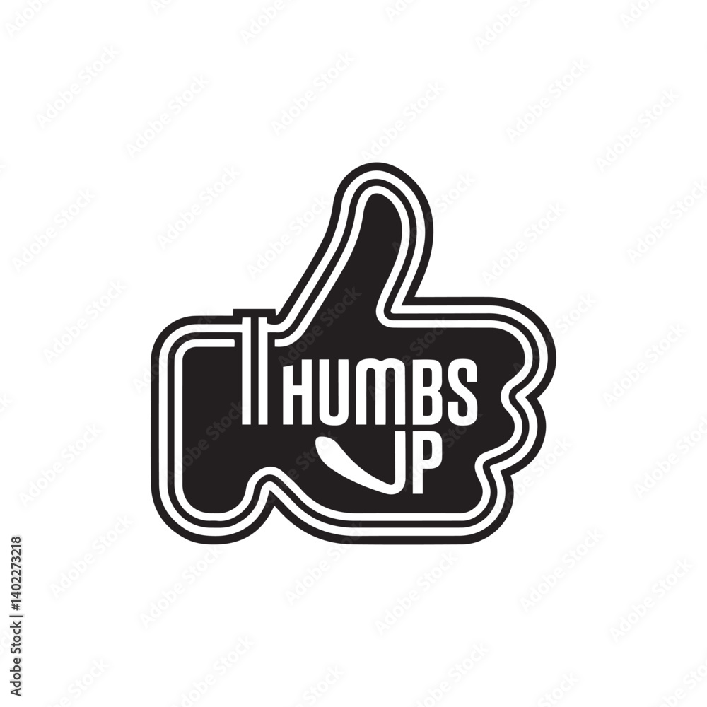 Thumbs up. Icon with reflection on white background
Thumbs up. Icon with reflection on white background