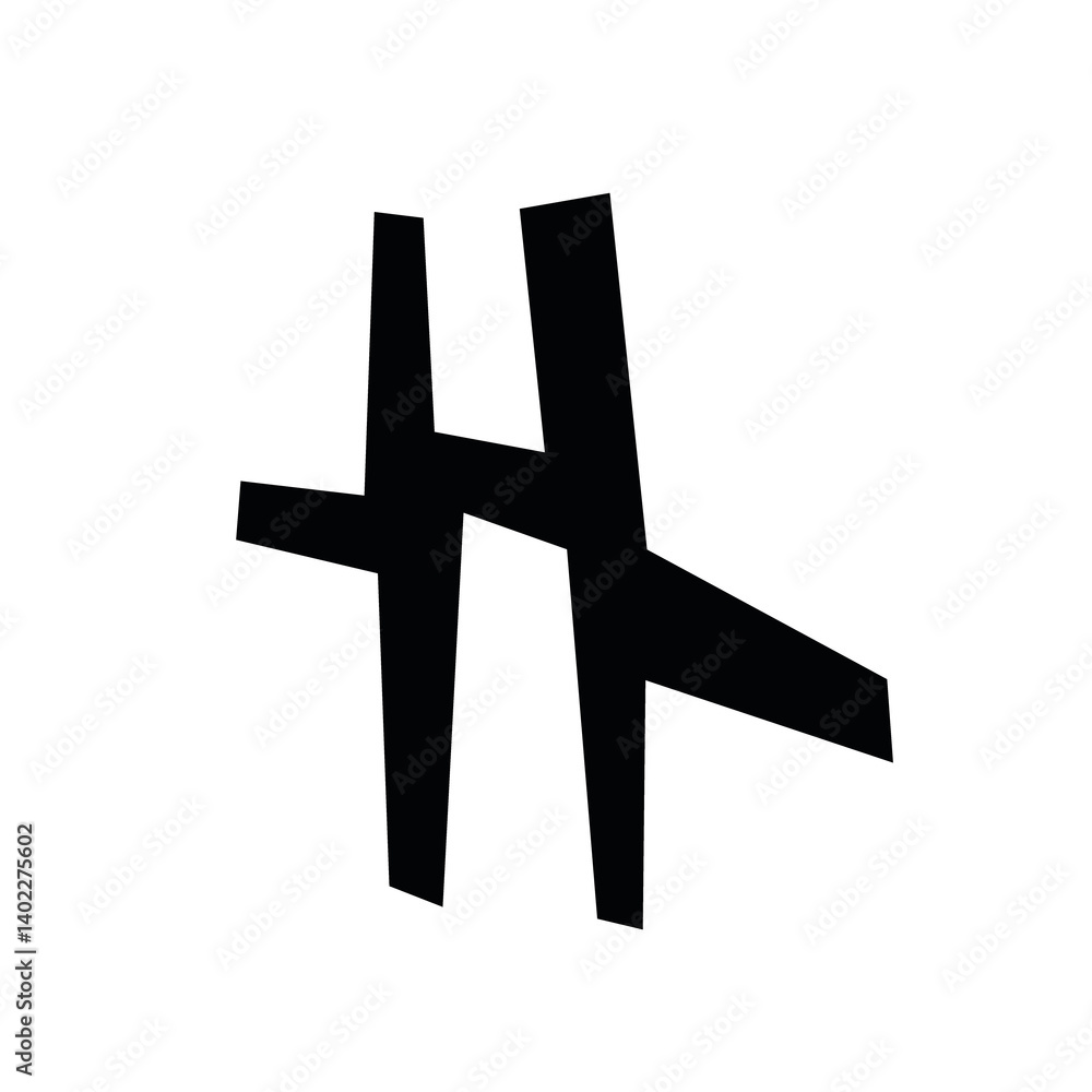 Obraz premium н, chinese calligraphy character