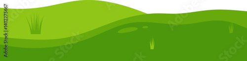 Green Field Illustration