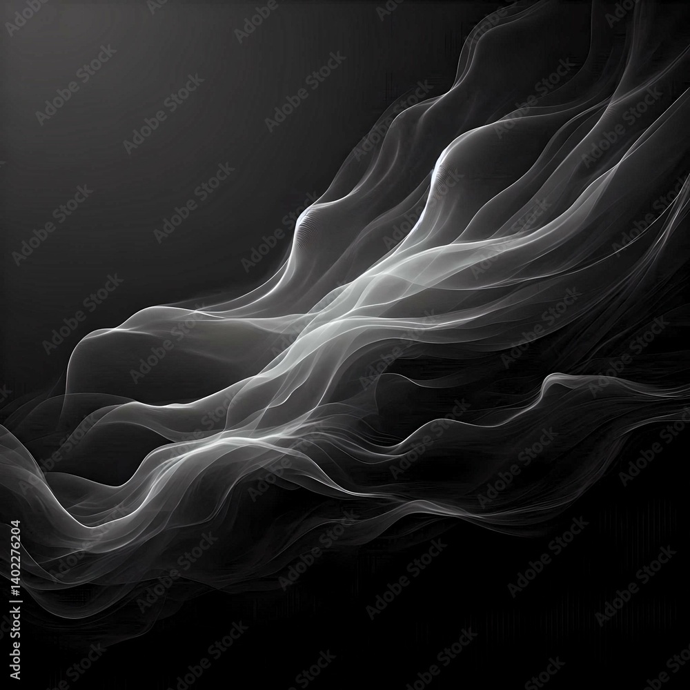 Obraz premium smoke on black background