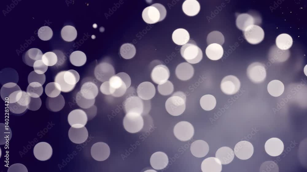 Dreamy bokeh lights animated overlay, transparent 4K video, alpha channel, ProRes 4444