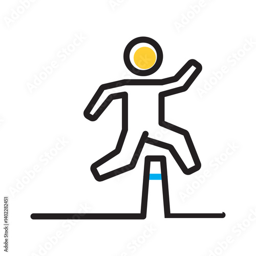 Vector multi color icon for Obstacle