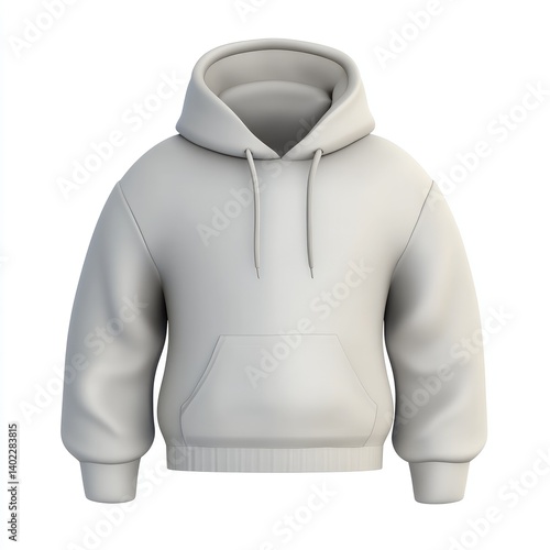 Obraz na płótnie Blank light gray hoodie w salonie