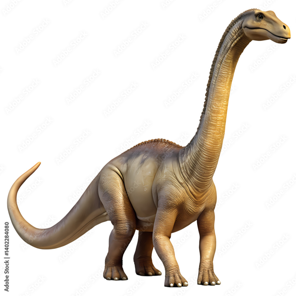 Obraz premium Massive Sauropod Dinosaur Image on transparent background
