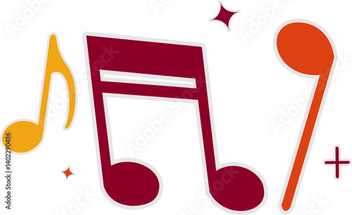 Retro Musical Note 