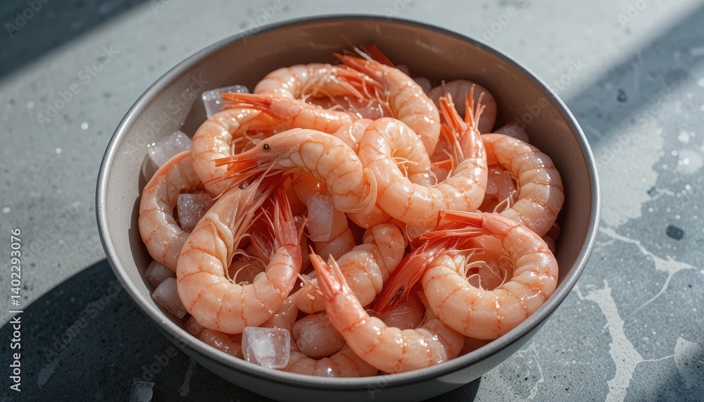 Shrimp preparation event kitchen food photography bright environment top-down view seafood freshness Shrimp preparation event kitchen food photography bright environment top-down view seafood freshness