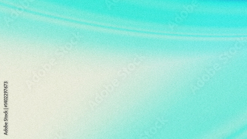 Abstract blue-green-white gradient with grainy texture.