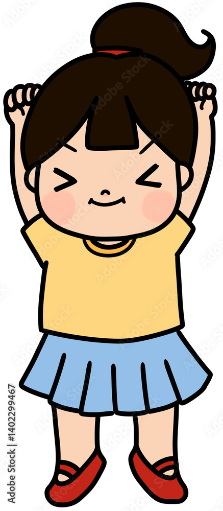 기지개켜는 아이 기지개켜는 아이