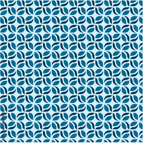 seamless pattern with blue flowers
