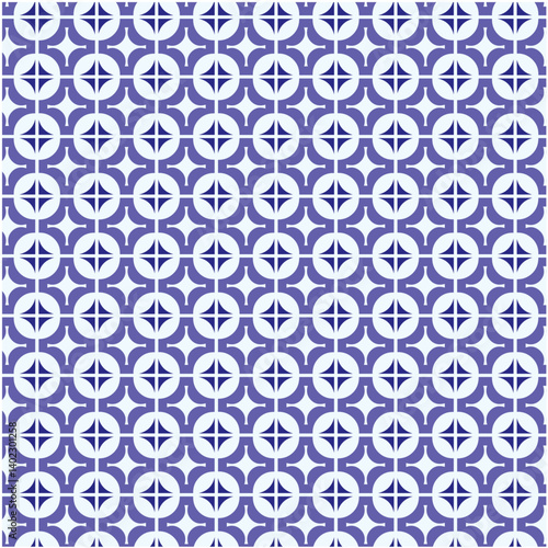 seamless pattern with blue flowers
