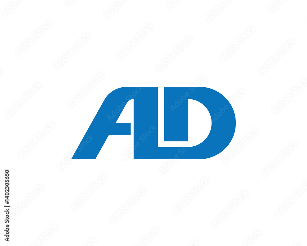 AD logo design vector template. AD AD logo design vector template. AD