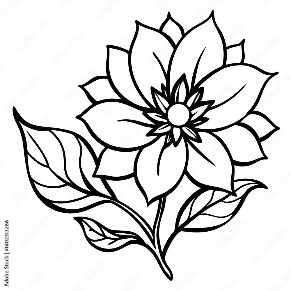 Minimal Free Spirit Flower Set Vector Illustration on White Background Minimal Free Spirit Flower Set Vector Illustration on White Background