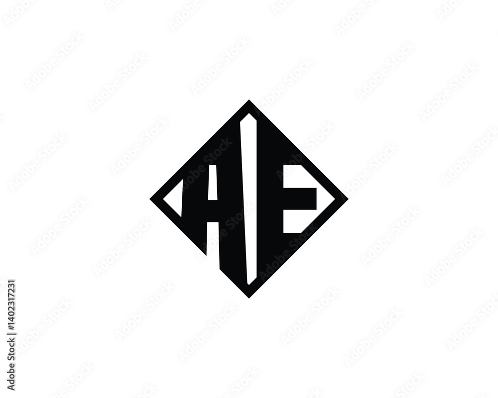 AE logo design vector template. AE AE logo design vector template. AE