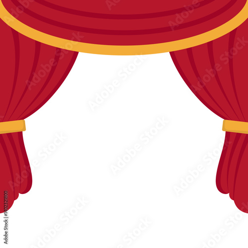 Theatre Curtain Illustration