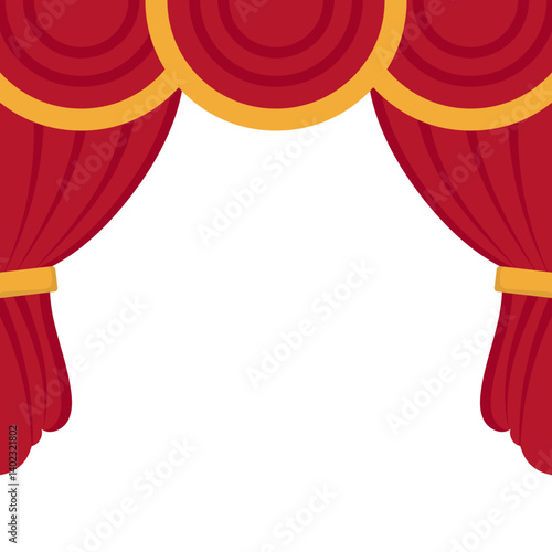 Theatre Curtain Illustration