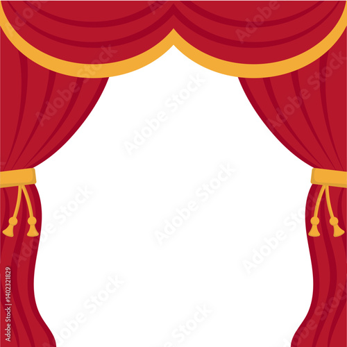 Theatre Curtain Illustration