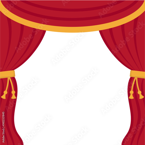 Theatre Curtain Illustration
