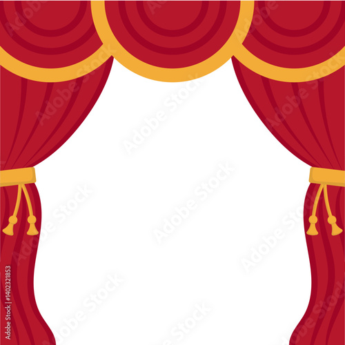 Theatre Curtain Illustration
