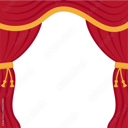 Theatre Curtain Illustration