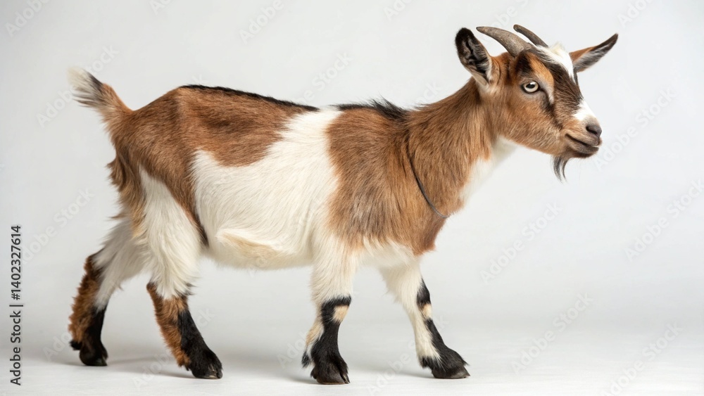 Fototapeta premium American Pygmy Goat on studio background 