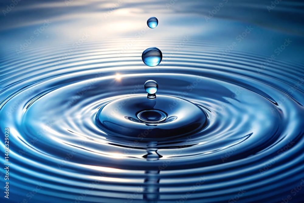 Water Droplet Impact Ripples and Reflections on Still Surface Water Droplet Impact Ripples and Reflections on Still Surface