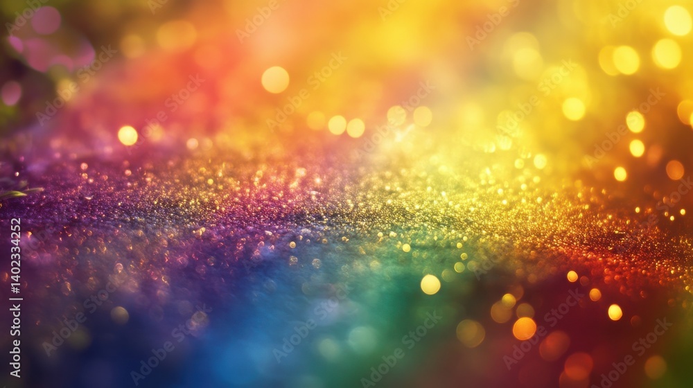 Obraz premium Rainbow Photo Overlays, Photoshop overlay, bokeh overlay, colorful, chasing rainbows, png illustration