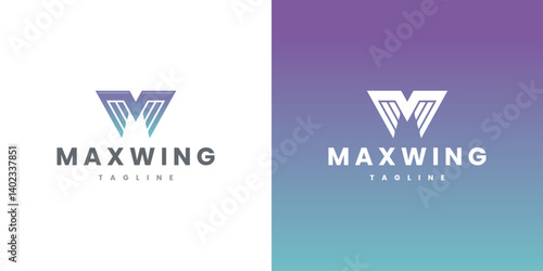 Free Download wings m letter logo vector - GFXLoad