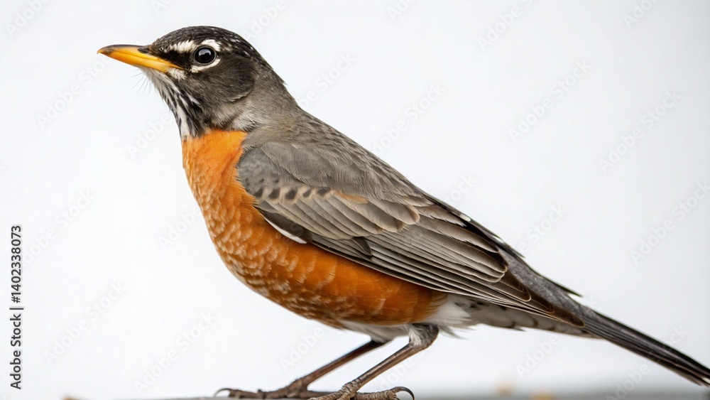 American Robin on studio background
American Robin on studio background