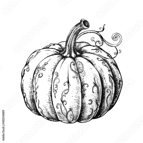 pumpkin on a white background