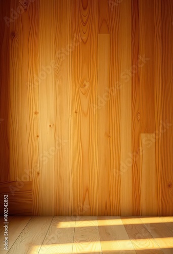 Warm, rustic plywood backdrop with soft, diffused wooden light, plywood background, picture