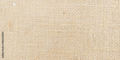 Rough burlap texture, canvas coarse cloth, dark brown woven rustic bagging. Natural hessian jute. Brown and Cream Canvas or rustic jute sackcloth woven fabric texture background. T