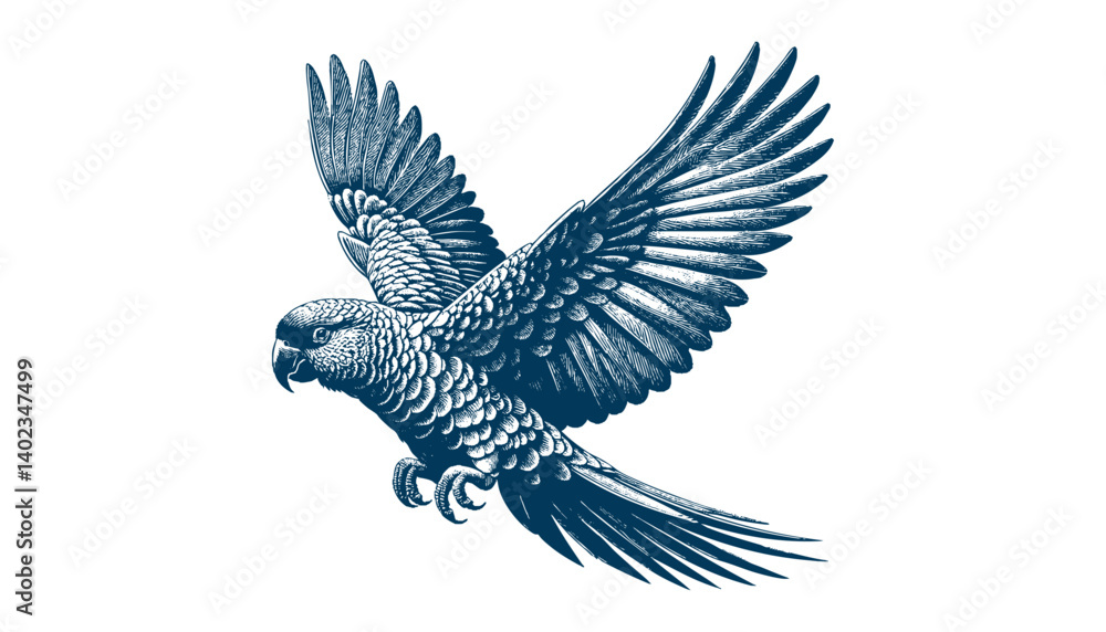 Fototapeta premium parrot vector