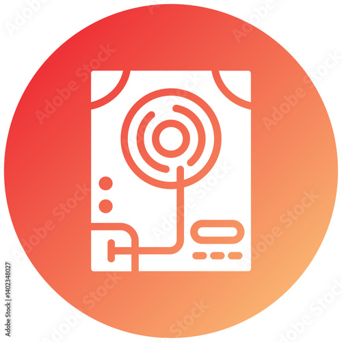Vector Design Hard Disk Icon Style