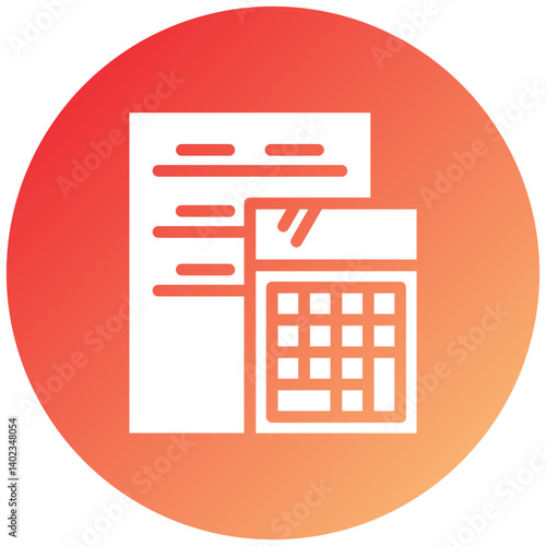 Vector Design Calculating Icon Style