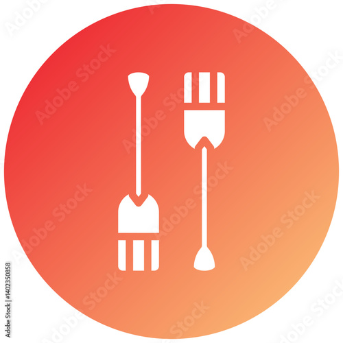 Vector Design Paddles Icon Style