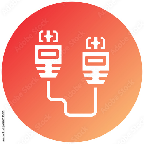 Vector Design Hdmi Cable Icon Style