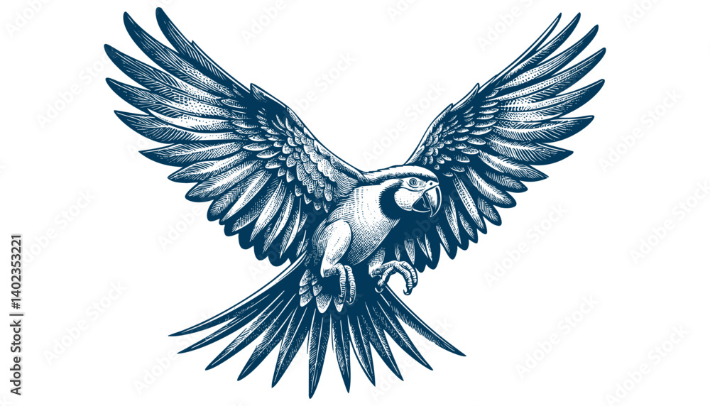 Obraz premium parrot vector
