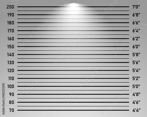 Police lineup or mugshot background vector illustration