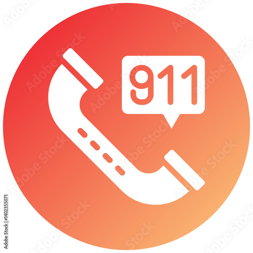 Call 911 Icon Style