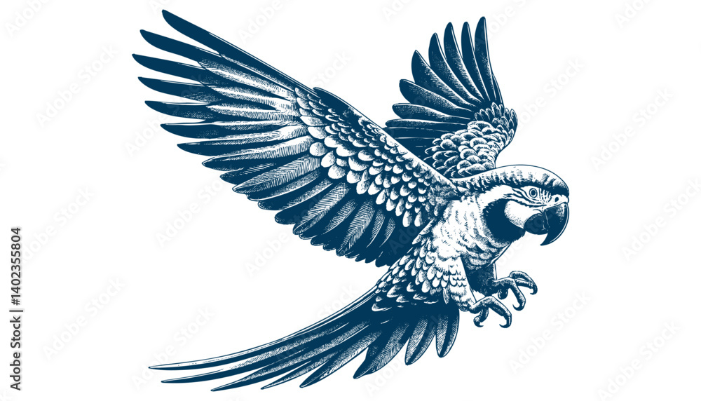 Obraz premium parrot vector