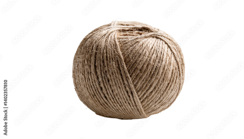 jute fibre ball isolated on transparent background jute fibre ball isolated on transparent background