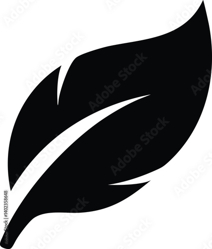 Stylized Leaf Profile Merging Nature with Modern Aesthetics