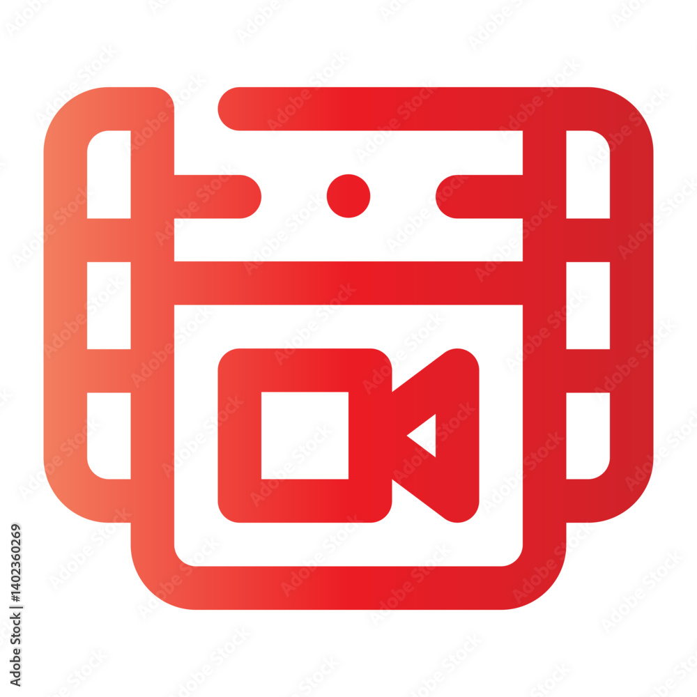 Obraz premium movie gradient icon