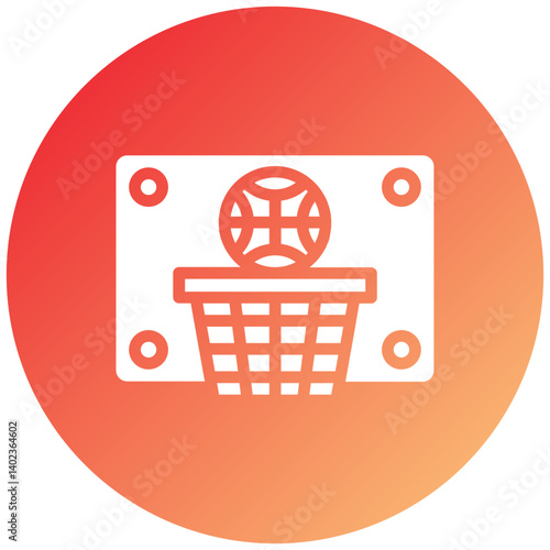 Basketball Hoop Icon Style
